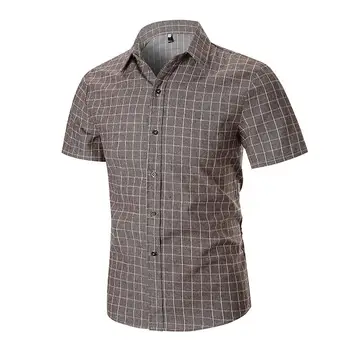 New Model Shirts Men's Clothing Camisa masculina Casual Blouse Men Plaid Short sleeve Lattice Shirts Mens Summer
New Model Shirts Men's Clothing Camisa masculina Casual Blouse Men Plaid Short sleeve Lattice Shirts Mens Summer