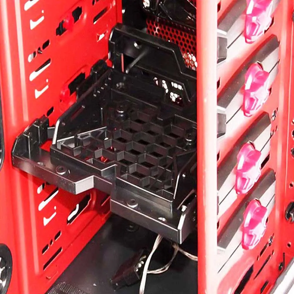 5.25" to 3.5" 2.5" SSD HDD Tray Caddy Case Adapter Cooling Fan Mounting Bracket S288
5.25" to 3.5" 2.5" SSD HDD Tray Caddy Case Adapter Cooling Fan Mounting Bracket S288