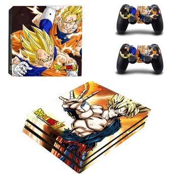 14 Styles Dragon Ball Skin Sticker For Sony Playstation 4 PS4 Pro Promotion Console & 2Pcs Controller Protection Film Stickers