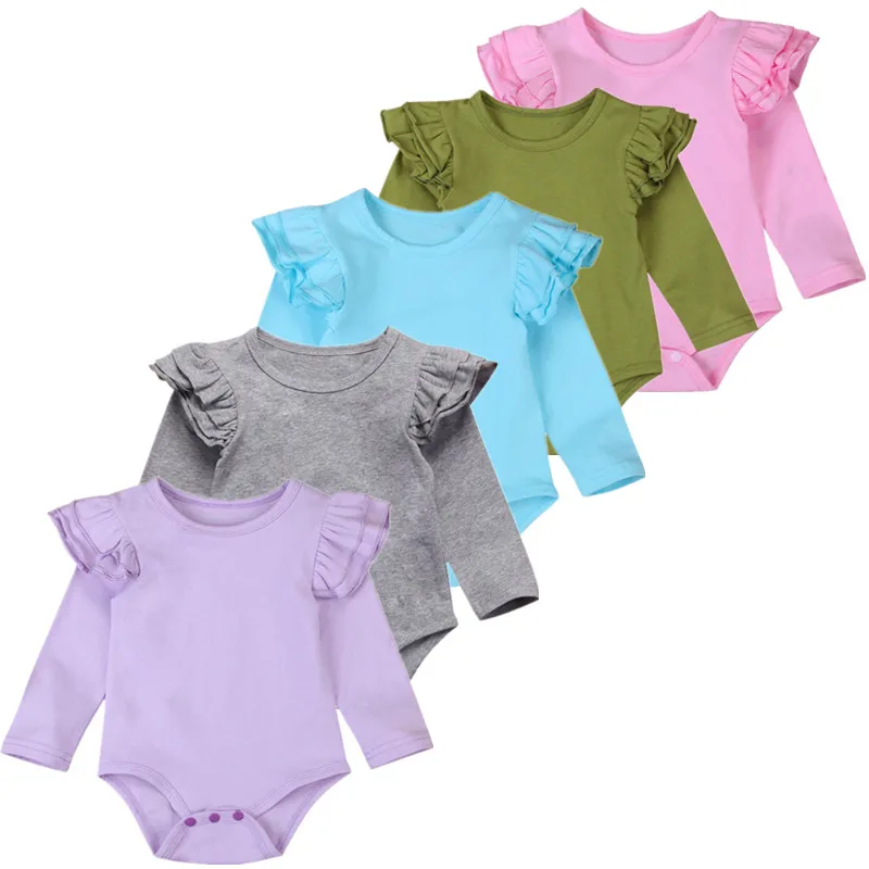 Infant Baby Girls Solid Ruffles Cotton Romper Long Sleeve Outfits Jumpsuit Clothes Baby Clothing
Infant Baby Girls Solid Ruffles Cotton Romper Long Sleeve Outfits Jumpsuit Clothes Baby Clothing