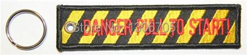 Danger Pull to Start Aviation Embroidered Keychain key chain Airplane Aircraft 
Danger Pull to Start Aviation Embroidered Keychain key chain Airplane Aircraft