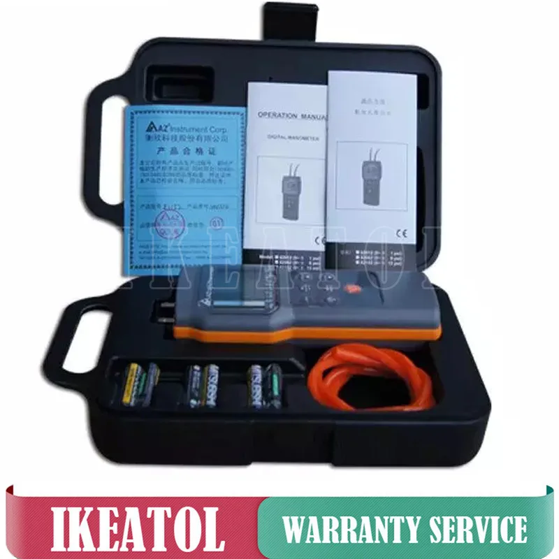 AZ82152 Portable Differential Pressure Gauge 15psi Economic Digital Manometer Meter Range 15PSI 11 Units Selection Mem
AZ82152 Portable Differential Pressure Gauge 15psi Economic Digital Manometer Meter Range 15PSI 11 Units Selection Mem