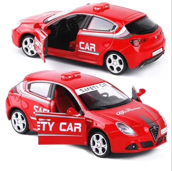 

1:32 alloy pull back toy car model,musical& flashing 2 open the doors,high simulation alfa romeo, diecast metal,free shipping