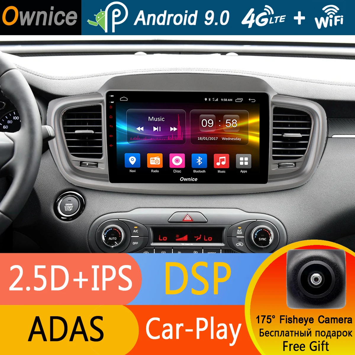 10.1" IPS Android 9.0 Octa Core 4GB RAM+32GB ROM Car DVD Player For Kia Sorento 2015 2016 GPS ADAS Radio Stereo DSP CarPlay
10.1" IPS Android 9.0 Octa Core 4GB RAM+32GB ROM Car DVD Player For Kia Sorento 2015 2016 GPS ADAS Radio Stereo DSP CarPlay