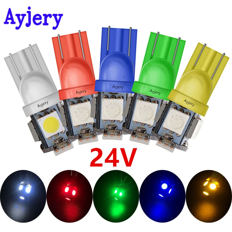 Factory Price !! 300PCS T10 5050 5 SMD SMD 194 168 W5W LED Light Bulb Clearance Light Wedge Lamp DC 24V White Auto Car Led Light
Factory Price !! 300PCS T10 5050 5 SMD SMD 194 168 W5W LED Light Bulb Clearance Light Wedge Lamp DC 24V White Auto Car Led Light