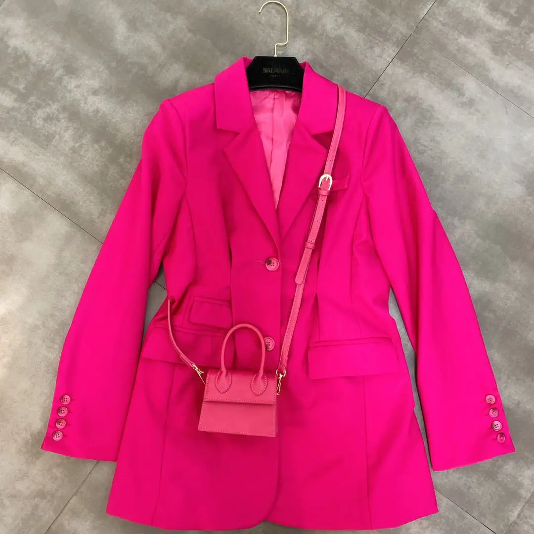 2019 early autumn new lapel long sleeve waist pocket decoration suit jacket female
2019 early autumn new lapel long sleeve waist pocket decoration suit jacket female
