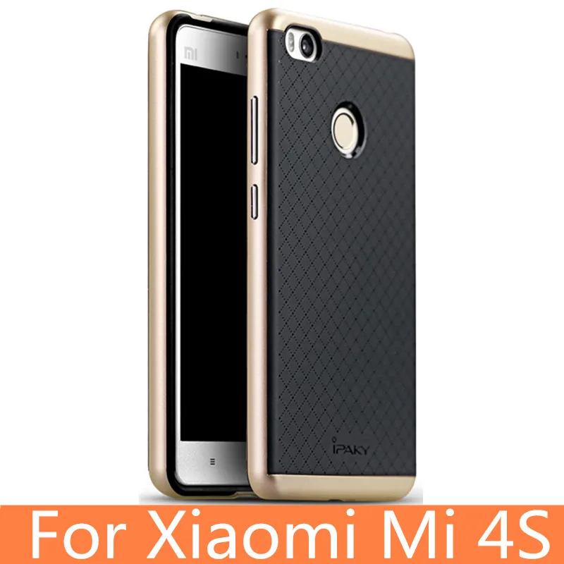 

for Xiaomi Mi 4S Case Original iPaky Brand Silicone PC Hybrid Protective Cover for Xiaomi Mi 4S Case Cover Fundas Mi4S bags