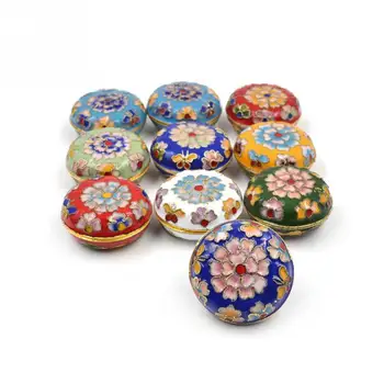 Vintage Chinese Style Jewelry Box Floral Pattern Enamel Cloisonne Jewelry Box Small Ring Earrings Storage Case Random Color
Vintage Chinese Style Jewelry Box Floral Pattern Enamel Cloisonne Jewelry Box Small Ring Earrings Storage Case Random Color