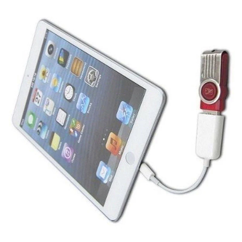 OTG CableAdapter Reader 8-Pin OTG to USB 2.0 Female Adapter Cablefor iPad 4 iPad Air iPad5 iPad Mini Camera Connection Kit
OTG CableAdapter Reader 8-Pin OTG to USB 2.0 Female Adapter Cablefor iPad 4 iPad Air iPad5 iPad Mini Camera Connection Kit