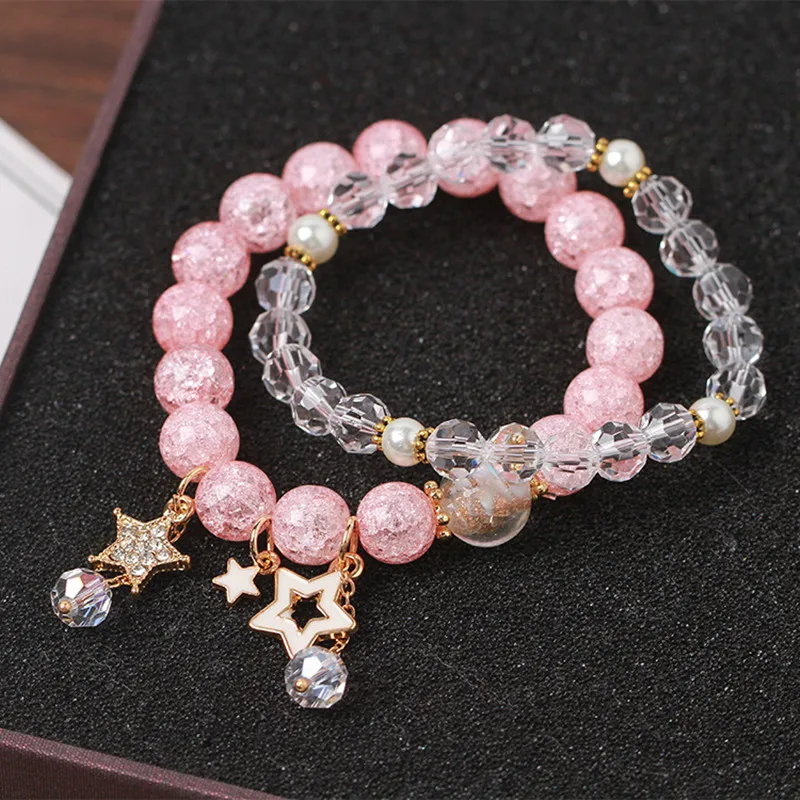 FFWFF 2pcs Set Crystal Bracelets For Women Star Accessories Candy Color Natural Stone Beaded Bracelet Femme Charm Jewelry Gift
FFWFF 2pcs Set Crystal Bracelets For Women Star Accessories Candy Color Natural Stone Beaded Bracelet Femme Charm Jewelry Gift
