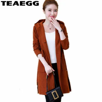 TEAEGG Womens Trench Coats Spring Autumn Women Clothes 2020 Fashion Hooded Trench Coat Outwear Windbreaker Plus Size 5XL AL1241
TEAEGG Womens Trench Coats Spring Autumn Women Clothes 2020 Fashion Hooded Trench Coat Outwear Windbreaker Plus Size 5XL AL1241