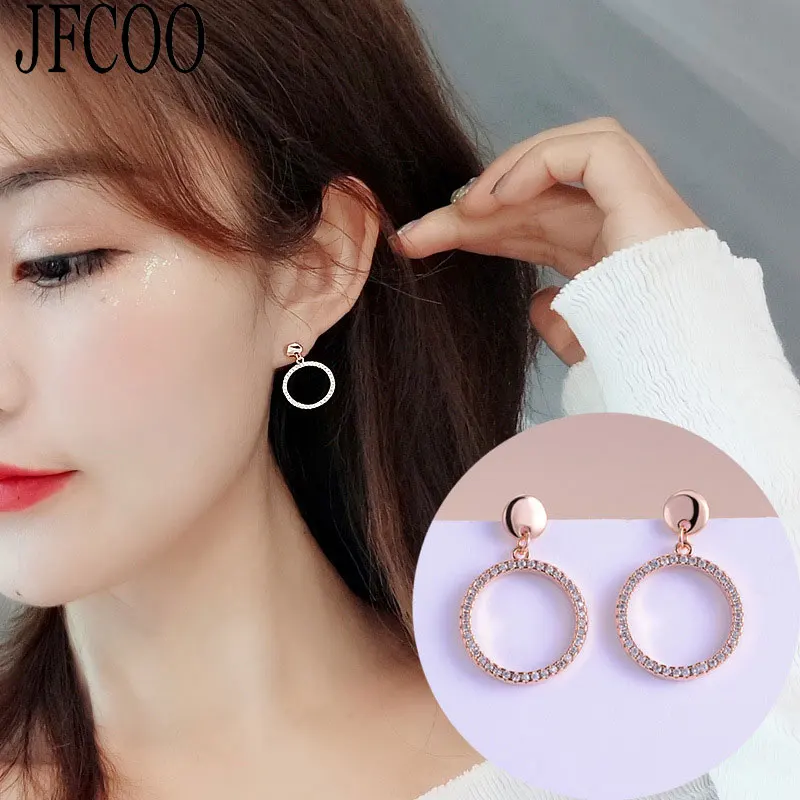 Simple Small Circle Cubic Zircon Stud Earring Rose Gold Silver color Round Earrings stud for Women fashion Jewelry Dropshipping
Simple Small Circle Cubic Zircon Stud Earring Rose Gold Silver color Round Earrings stud for Women fashion Jewelry Dropshipping