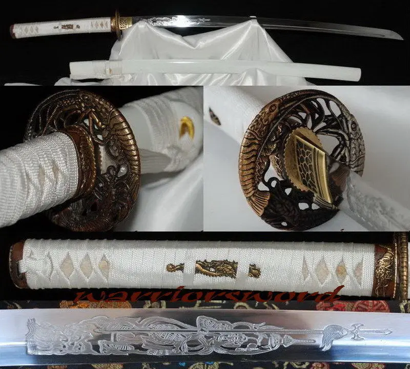 Full Tang Japanese Sword KATANA Carved totem Blade T10 Steel Hadamade Sharp #312
Full Tang Japanese Sword KATANA Carved totem Blade T10 Steel Hadamade Sharp #312