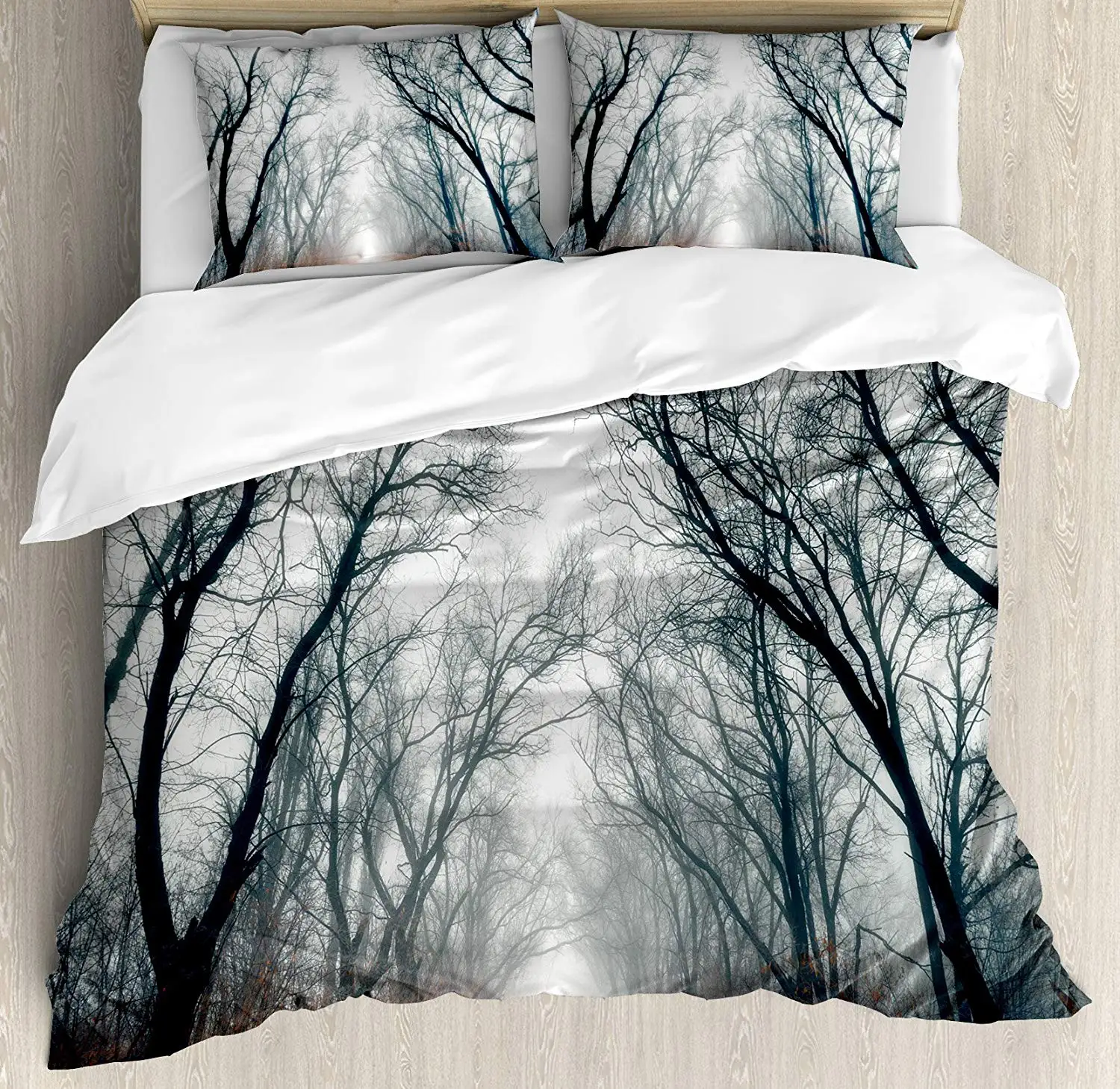 Mystic Duvet Cover Set King Size Road Towards The Cloudy Autumn Sky Trees Golden Yellow Leaves The Ground Artwork Bedding Set
Mystic Duvet Cover Set King Size Road Towards The Cloudy Autumn Sky Trees Golden Yellow Leaves The Ground Artwork Bedding Set