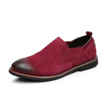 Fashion High Quality Suede Leather Men Oxfords Nice New The Trend Slip On Style Young Man Leisure Leather Shoes
Fashion High Quality Suede Leather Men Oxfords Nice New The Trend Slip On Style Young Man Leisure Leather Shoes