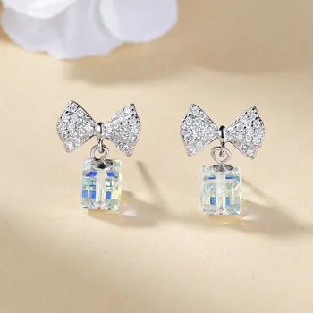 S925 tremella female lovely bowknot earrings fashion Female new silver ornaments wholesale ear lug
S925 tremella female lovely bowknot earrings fashion Female new silver ornaments wholesale ear lug