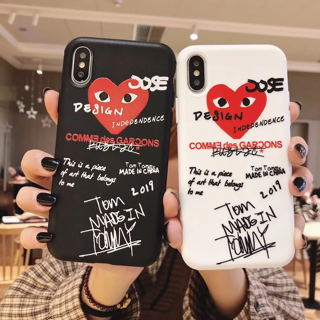 Japan Fashion New CDG Play Comme des Garcons Brand Phone Case For iPhone 7 8 6 6s Plus X Xs Max Xr 3D relief Cases Cover
Japan Fashion New CDG Play Comme des Garcons Brand Phone Case For iPhone 7 8 6 6s Plus X Xs Max Xr 3D relief Cases Cover