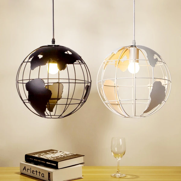 Подвесной светильник в скандинавском стиле современный креативный виде глобуса