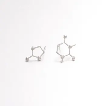 Oly2u 2017 New Unbalance Caffeine Molecule Structure Stud Earrings for Women Unique Chemistry Molecule Geometric Earring -S078
Oly2u 2017 New Unbalance Caffeine Molecule Structure Stud Earrings for Women Unique Chemistry Molecule Geometric Earring -S078