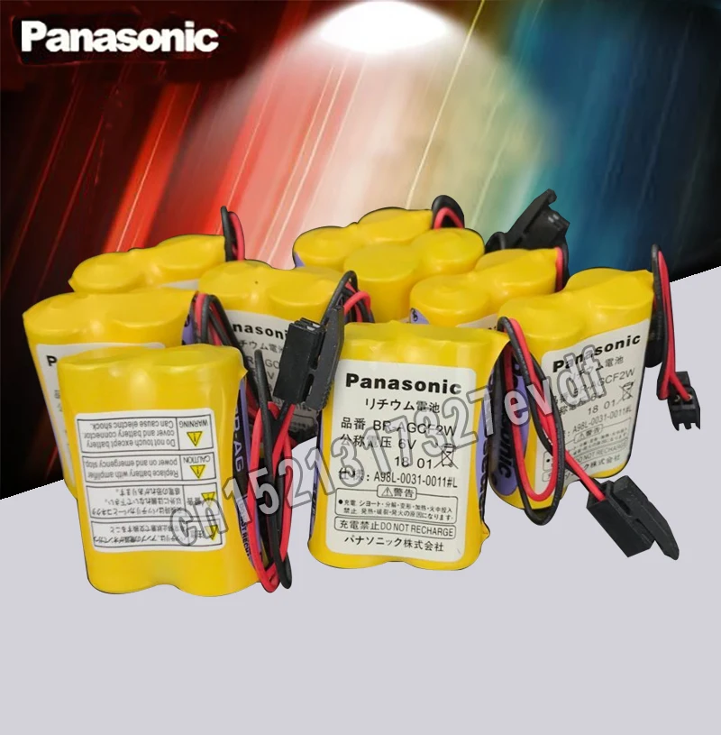 Panasonic 10pcs BR-AGCF2W Lithium 6V 2200mAh PLC battery A98L-0031-0011 A06B-6093-K00 batteries with black plugs connectors F
Panasonic 10pcs BR-AGCF2W Lithium 6V 2200mAh PLC battery A98L-0031-0011 A06B-6093-K00 batteries with black plugs connectors F