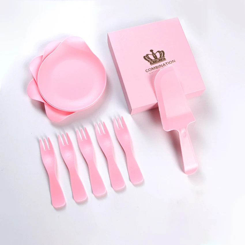 1Set Cake Cutlery Plastic Disposable Cake Knife and Fork, Dining Plate Set Birthday Cake Cutlery Combo Disposable Utensils
1Set Cake Cutlery Plastic Disposable Cake Knife and Fork, Dining Plate Set Birthday Cake Cutlery Combo Disposable Utensils