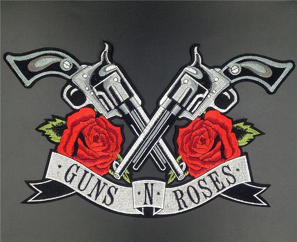 New-Guns-N-Roses-patches-21X36cm-Iron-on-Patch-Embroidered-Patch-This-Appliques-Are-Great-for (2)