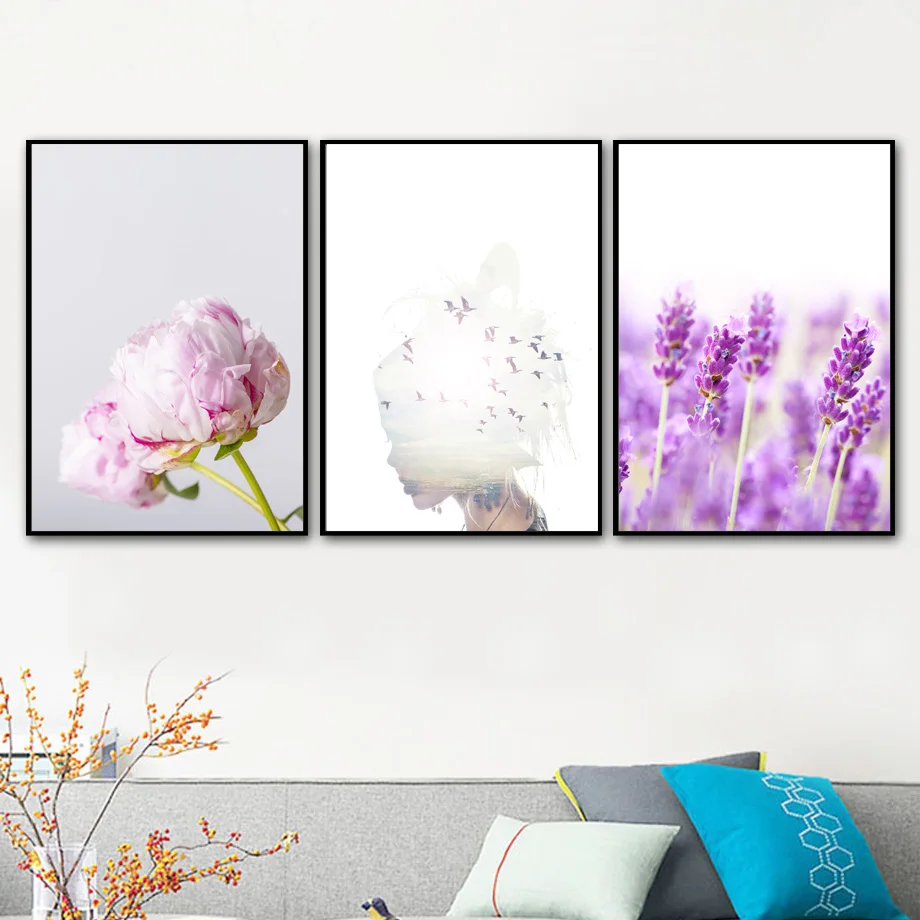 Abstract Girl Peony Lavender Flowers Bird Wall Art Canvas Painting Nordic Posters And Prints Wall Pictures For Living Room Decor
Abstract Girl Peony Lavender Flowers Bird Wall Art Canvas Painting Nordic Posters And Prints Wall Pictures For Living Room Decor