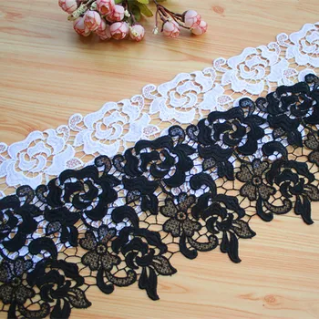 16cm 6.3"width (3yards/lot) Black White Crocheted Water Soluble Embroidery Lace Trim,Wedding Lace
16cm 6.3"width (3yards/lot) Black White Crocheted Water Soluble Embroidery Lace Trim,Wedding Lace