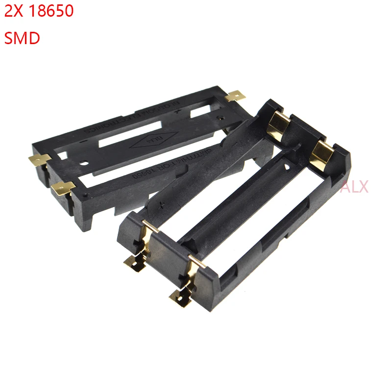 1PCS 2x 18650 battery holder smd smt Batteries case Storage Box With Bronze Pins 2 slot 2*18650 Rechargeable Battery Shell
1PCS 2x 18650 battery holder smd smt Batteries case Storage Box With Bronze Pins 2 slot 2*18650 Rechargeable Battery Shell