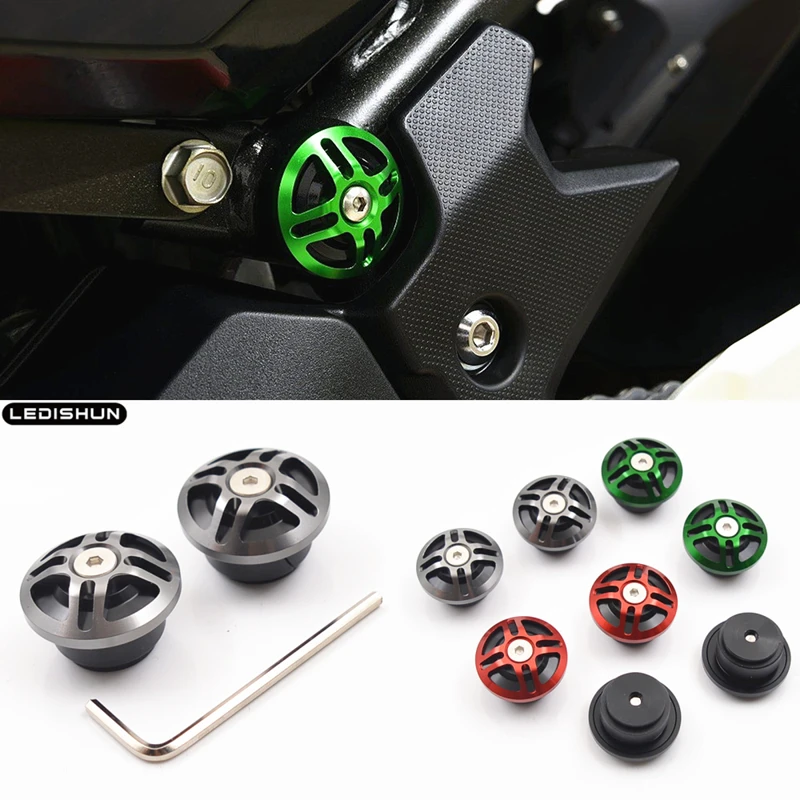 Motorcycle Accessories CNC Slider Stand Screws Decorative Cover Fits For KAWASAKI NINJA400 2018-2019 NINJA 400
Motorcycle Accessories CNC Slider Stand Screws Decorative Cover Fits For KAWASAKI NINJA400 2018-2019 NINJA 400