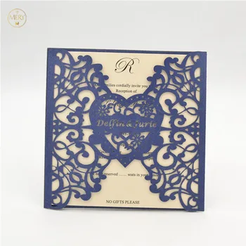 Hot sale navy blue invitaion cards wedding laser cut pocket decorations party supplies
Hot sale navy blue invitaion cards wedding laser cut pocket decorations party supplies
