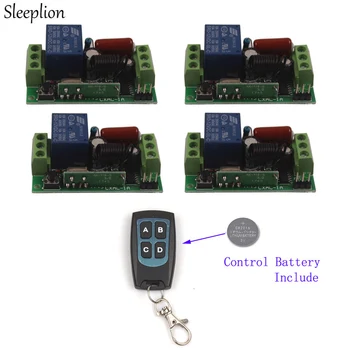 Sleeplion 220V 10A 4CH Switch Remote Control 433Mhz 4CH Transmitter Receiver Module 220V Switch Remote Control 315MHz
Sleeplion 220V 10A 4CH Switch Remote Control 433Mhz 4CH Transmitter Receiver Module 220V Switch Remote Control 315MHz