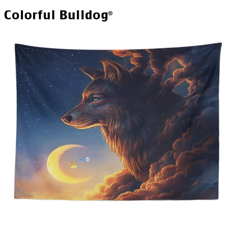 Wolf Tapestry Moon Firefox Star Flame Farmhouse Tapestries Cloud Sky Retro Forest Wall Hanging Black Ethnic Child Blanket
Wolf Tapestry Moon Firefox Star Flame Farmhouse Tapestries Cloud Sky Retro Forest Wall Hanging Black Ethnic Child Blanket