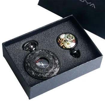 Antique Black Roman Numerals Display Quartz Pocket Watch Luxury Necklace Pendant Luxury Pocket Clock Set for Men Women
Antique Black Roman Numerals Display Quartz Pocket Watch Luxury Necklace Pendant Luxury Pocket Clock Set for Men Women