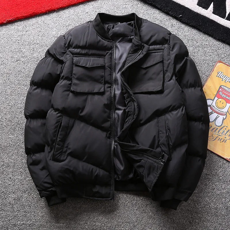 Men Clothing 2018 Fashion Long Sleeve Striped Stitching Thick Winter Jacket Men Windproof Warm Baseball Collar Slim Parka Men
Men Clothing 2018 Fashion Long Sleeve Striped Stitching Thick Winter Jacket Men Windproof Warm Baseball Collar Slim Parka Men