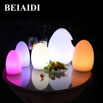BEIAIDI Waterproof Egg Shape RGB Led Night Lamp USB Rechargeable 16 Color Outdoor Led Bar KTV Table Lamp With Remote Controller
BEIAIDI Waterproof Egg Shape RGB Led Night Lamp USB Rechargeable 16 Color Outdoor Led Bar KTV Table Lamp With Remote Controller