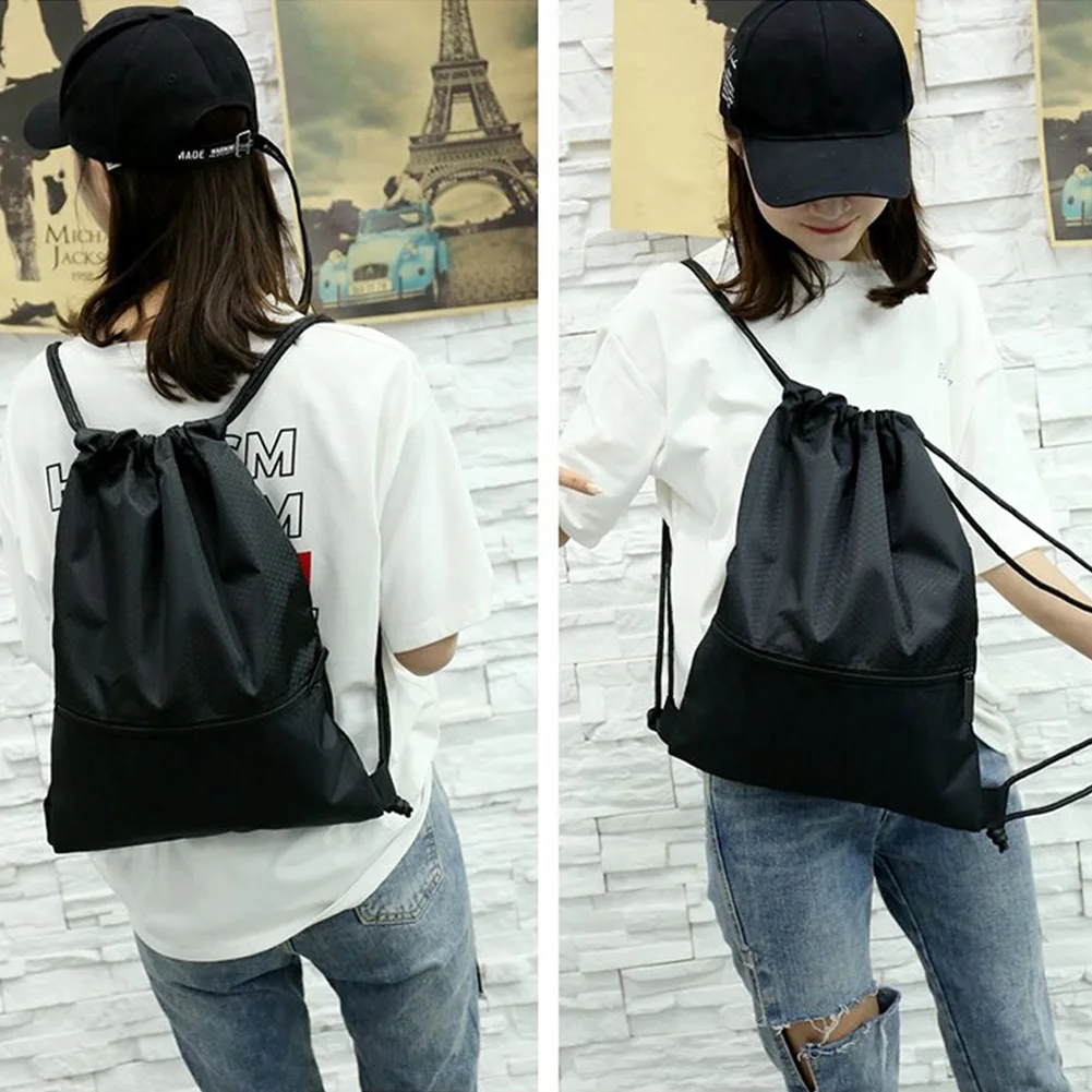Women Men Riding Fashion Outdoor Practical Nylon Sports Backpack Solid Large Capacity Travel Drawstring Lock Anti-splash
Women Men Riding Fashion Outdoor Practical Nylon Sports Backpack Solid Large Capacity Travel Drawstring Lock Anti-splash