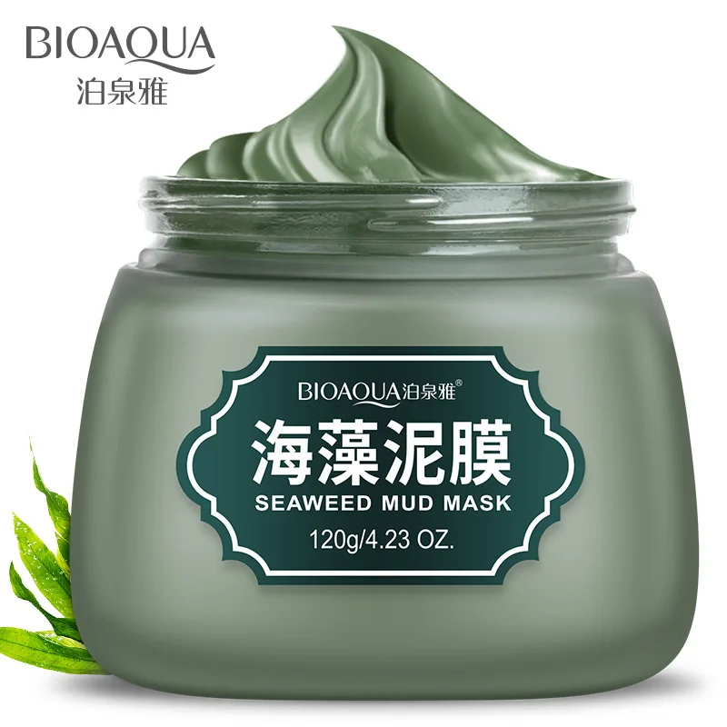 BIOAQUA Seaweed Mud Facial Mask Professional Shrink Pores Acne Treatment Oil Control Whitening Moisturizing Face Mask 120g
BIOAQUA Seaweed Mud Facial Mask Professional Shrink Pores Acne Treatment Oil Control Whitening Moisturizing Face Mask 120g