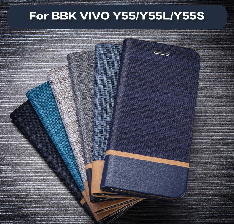 Кожаный чехол для телефона Vivo Y55 Y55S Y55L флип-чехол книги V5 Lite бизнес-Бумажник Чехол