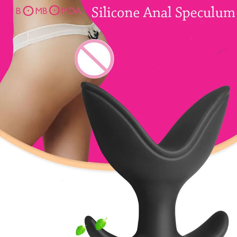 Silicone V Type Opening Anal Plug Anus Dilator Buttplug Anal Prostate Massager G-spot Masturbation Stimulator Sex Toys for Woman