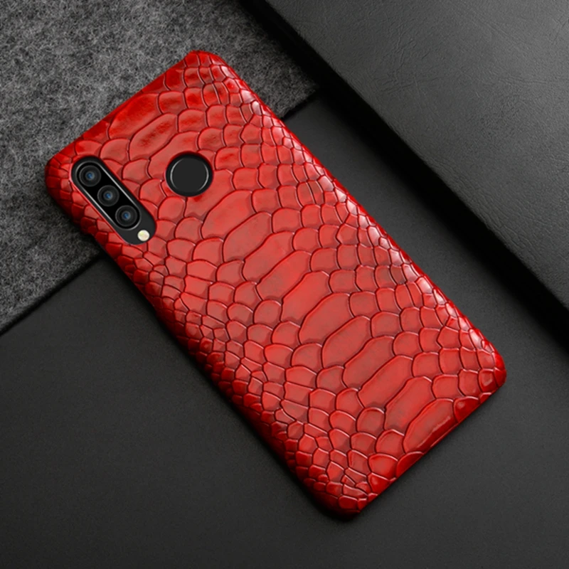 Чехол для huawei p20 p30 pro p20lite Роскошный Жесткий чехол из змеиной кожи lite mate20 nova3e p30pro