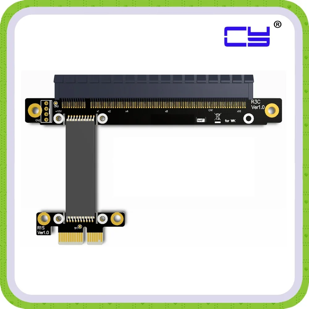 PCI-E Gen3.0 1x To 16x Riser Cable 30cm 40cm 50cm 60cm PCI-Express PCI-E X16 Extender Right Angled Elbow Design
PCI-E Gen3.0 1x To 16x Riser Cable 30cm 40cm 50cm 60cm PCI-Express PCI-E X16 Extender Right Angled Elbow Design