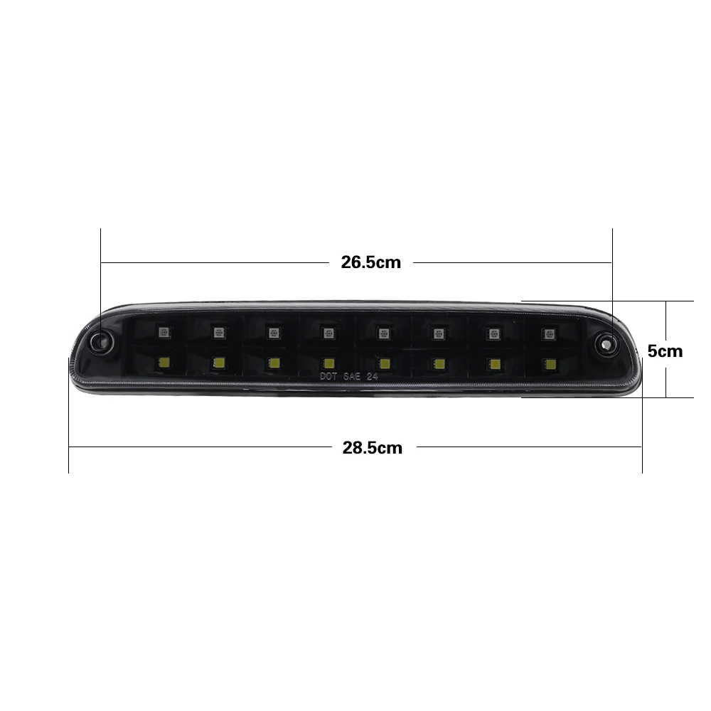 High Mount 3rd Brake Light Car Led For Ford F-250 SD F-350 SD 99-16 White Running Light And Red Break Light Stop Lamp (5)