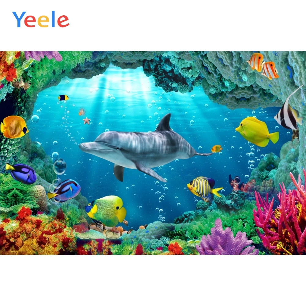 Yeele Dolphin Underwater World Coral Backdrops Baby Portrait Photography Background Photographic Backdrop For Photo Studio
Yeele Dolphin Underwater World Coral Backdrops Baby Portrait Photography Background Photographic Backdrop For Photo Studio