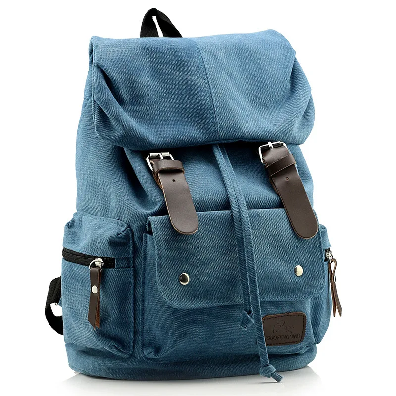 The new female double Canvas Shoulder Bag, fashion bag Korean wind backpack wholesale
The new female double Canvas Shoulder Bag, fashion bag Korean wind backpack wholesale