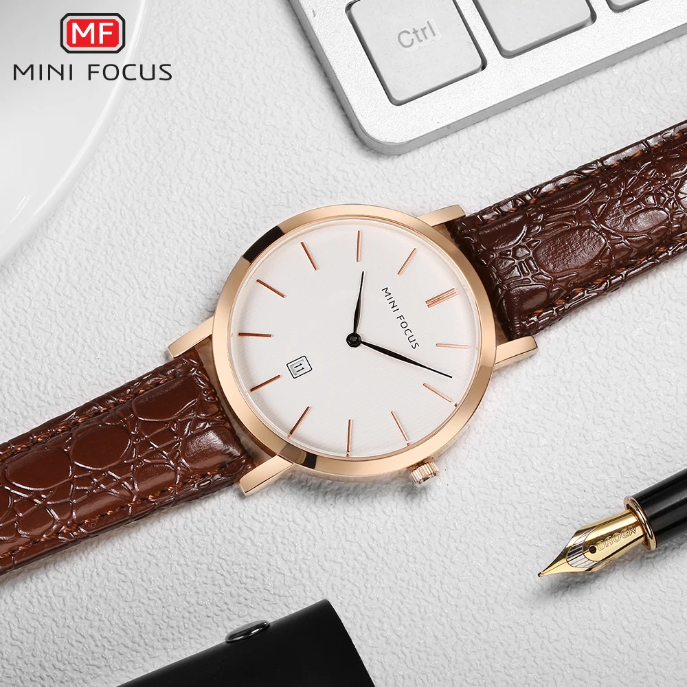 MINI FOCUS Casual Watch Men Fashion Quartz Mens Watches Top Brand Luxury Brown Genuine Leather Strap Calendar Relogio Masculino
MINI FOCUS Casual Watch Men Fashion Quartz Mens Watches Top Brand Luxury Brown Genuine Leather Strap Calendar Relogio Masculino