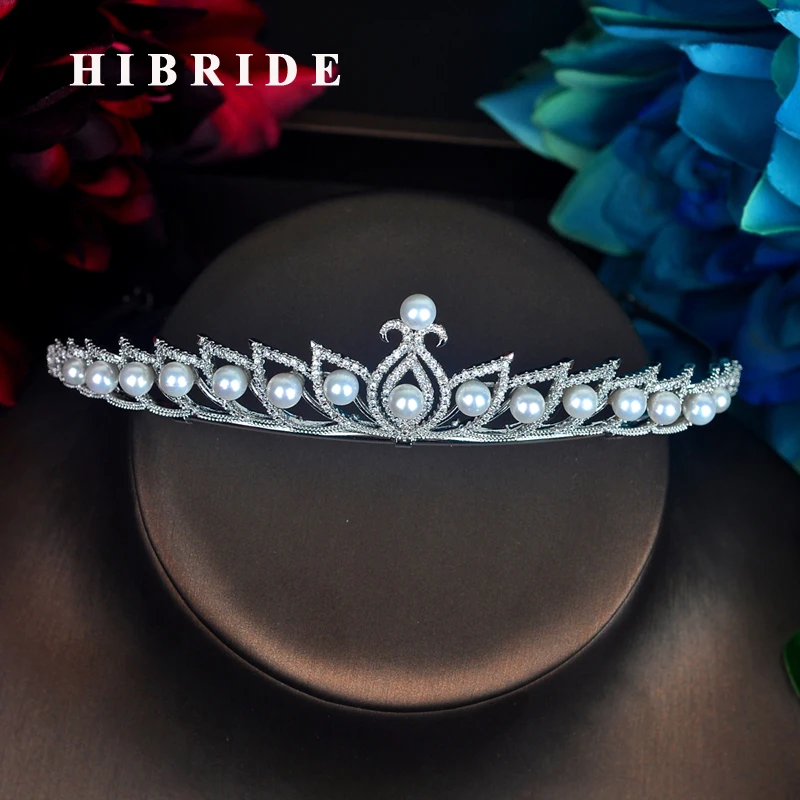 Женская диадема для волос HIBRIDE, свадебный аксессуар для волос с искусственным жемчугом, C-91
Женская диадема для волос HIBRIDE, свадебный аксессуар для волос с искусственным жемчугом, C-91