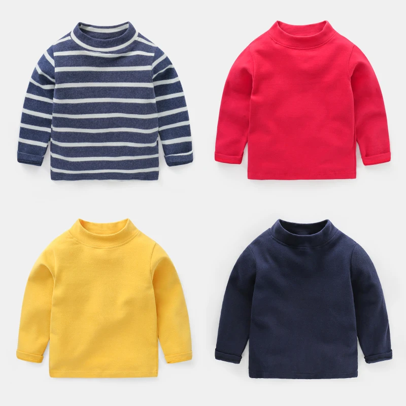 Boy High Collar Long-sleeved T-shirt Autumn Children's Clothing Children's Baby Bottoming Shirt
Boy High Collar Long-sleeved T-shirt Autumn Children's Clothing Children's Baby Bottoming Shirt