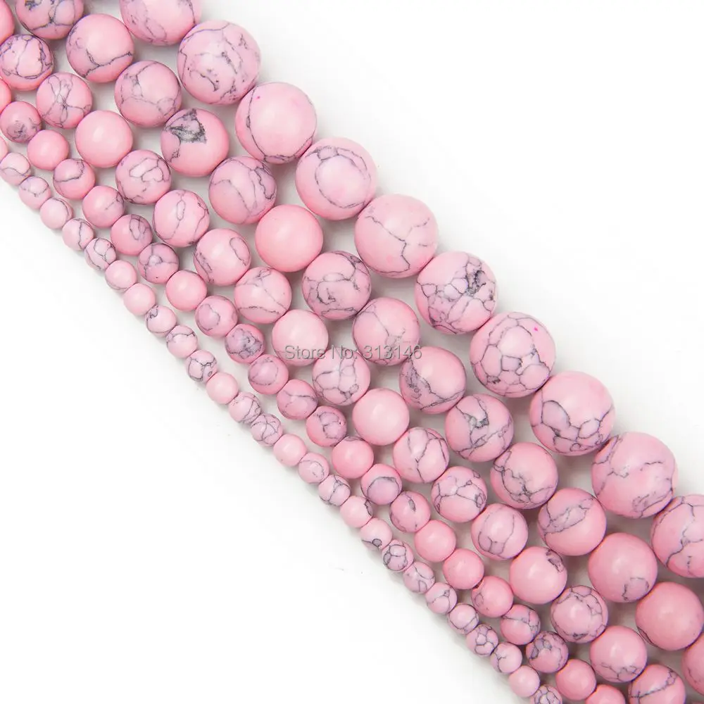 Wholesale Natural Stone Round Pink Turquoise Strand Loose Beads For DIY Beading Jewelry Bracelet Necklace Making 4 6 8 10 12mm
Wholesale Natural Stone Round Pink Turquoise Strand Loose Beads For DIY Beading Jewelry Bracelet Necklace Making 4 6 8 10 12mm