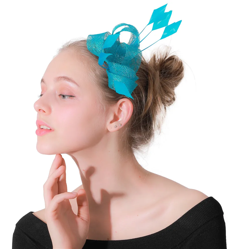 Cute Girls Fascinator Party Sinamay Headwear Hair Clips Ladies Female Elegant Hair Hoop Fascinating Womens Hair Accessories
Cute Girls Fascinator Party Sinamay Headwear Hair Clips Ladies Female Elegant Hair Hoop Fascinating Womens Hair Accessories